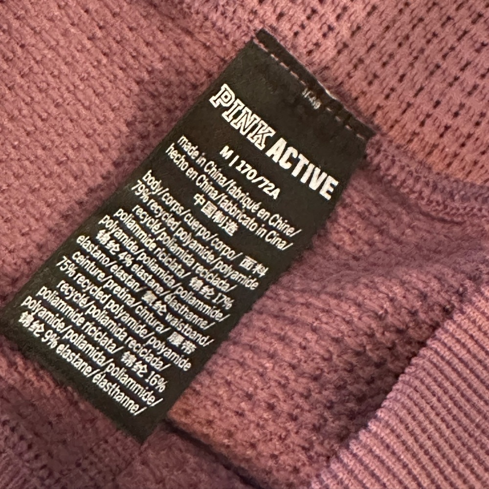 Victoria Secret Pink Waffle Knit Jogger Leggings sz Med NWOT!! - Picture 6 of 6